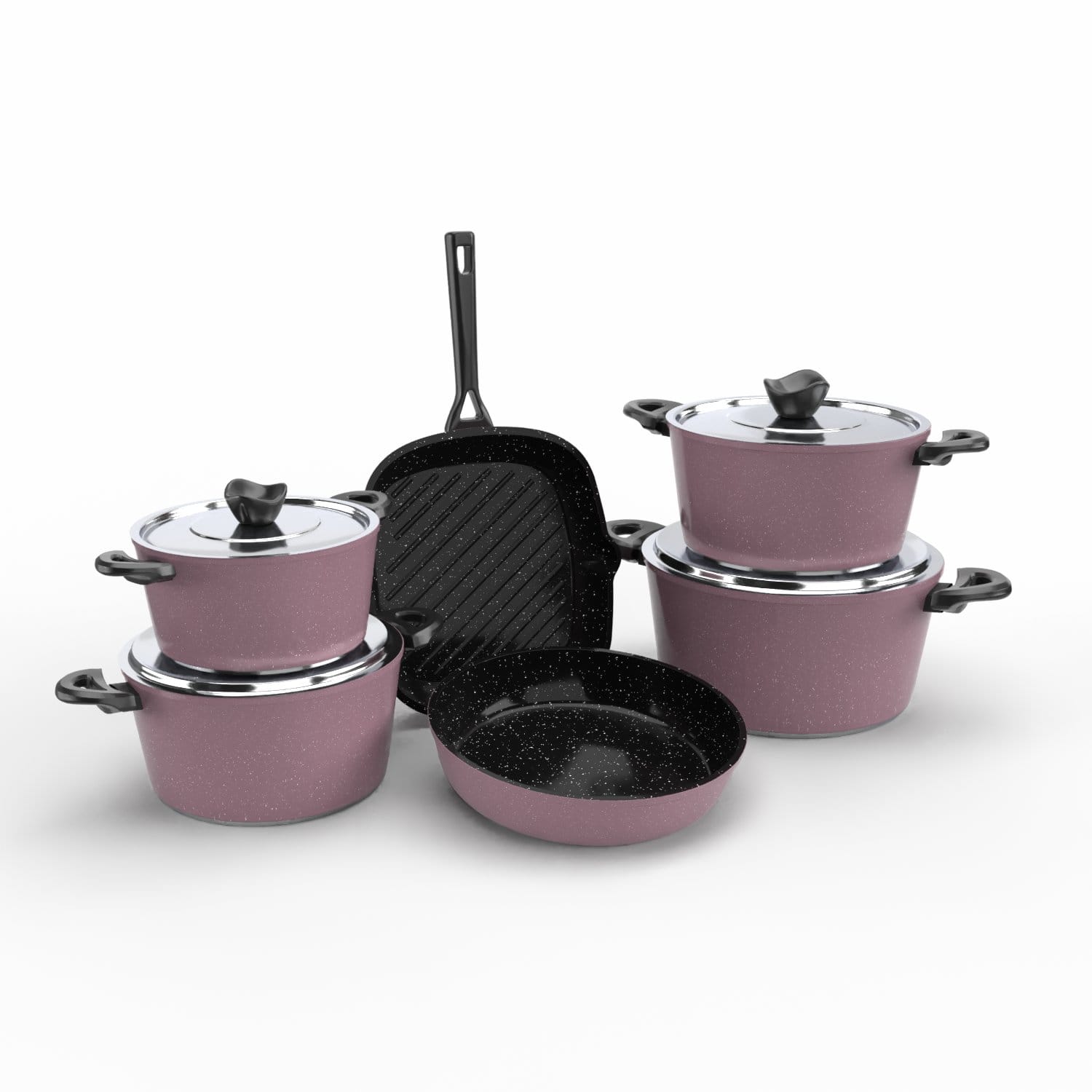 Nuvira Pro 10-Piece Granite Cookware Set view 2