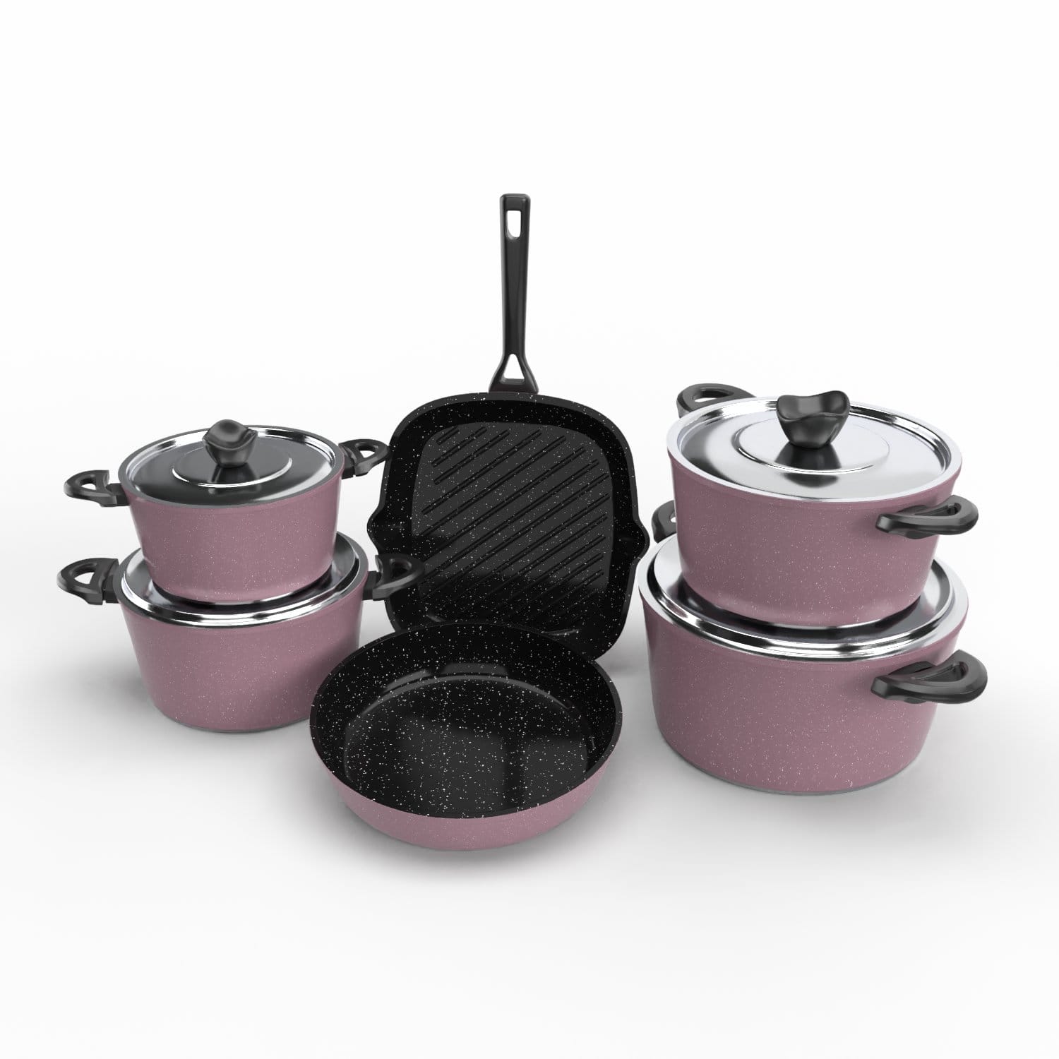 Nuvira Pro 10-Piece Granite Cookware Set view 3