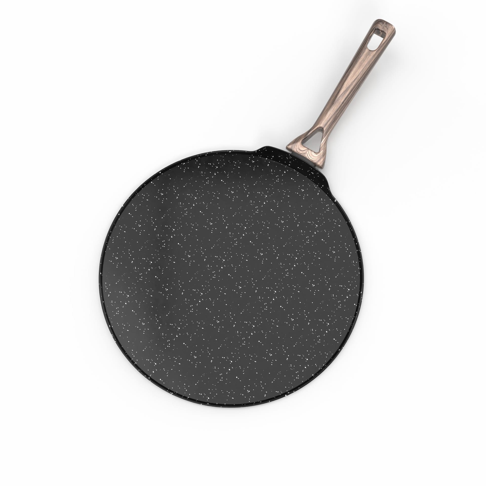 Nuvira Pro granite crepe pan, size 32 cm, black and candy rose view 3