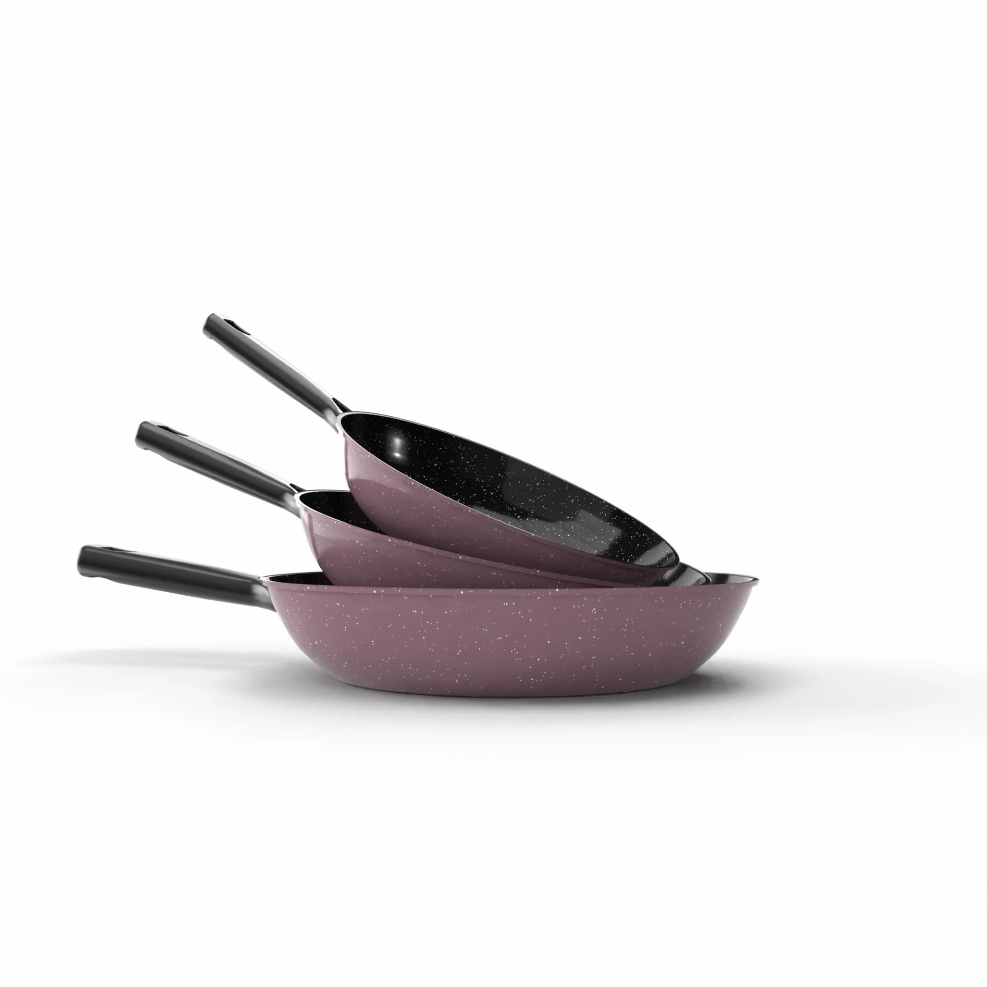 Nuvira Pro 3-piece round frying pan set (size 20/24/28cm)